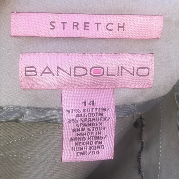 Bandolino stretch khaki & floral embroidered design skirt women’s plus size 14 - Picture 6 of 8